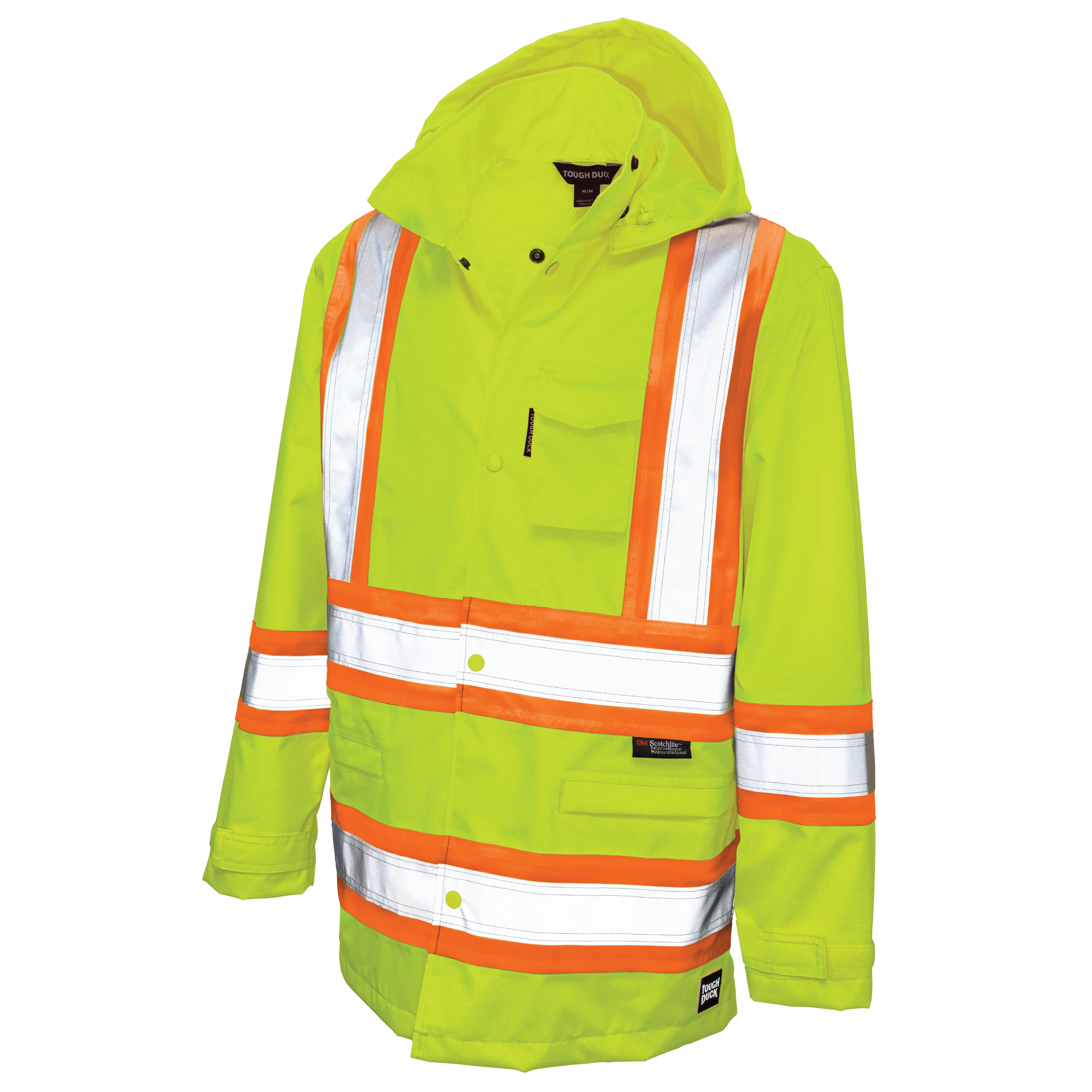Tough Duck Ripstop Hi-Vis Rain Jacket - S372