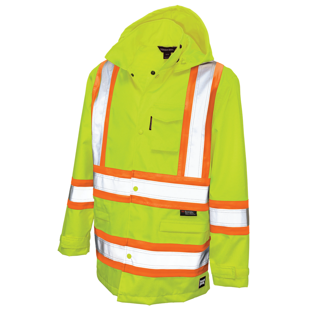 Tough Duck Ripstop Hi-Vis Rain Jacket - S372