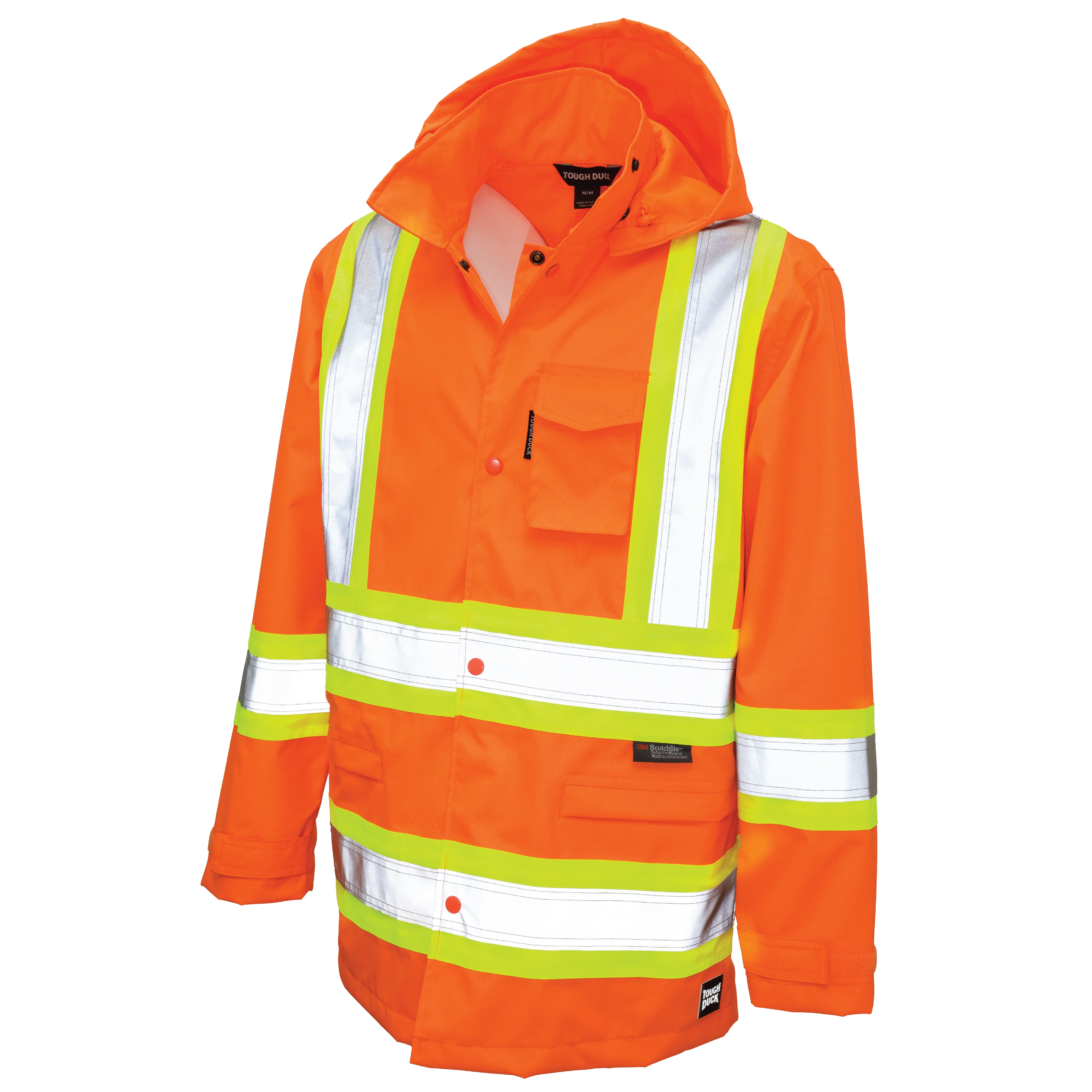 Tough Duck Ripstop Hi-Vis Rain Jacket - S372