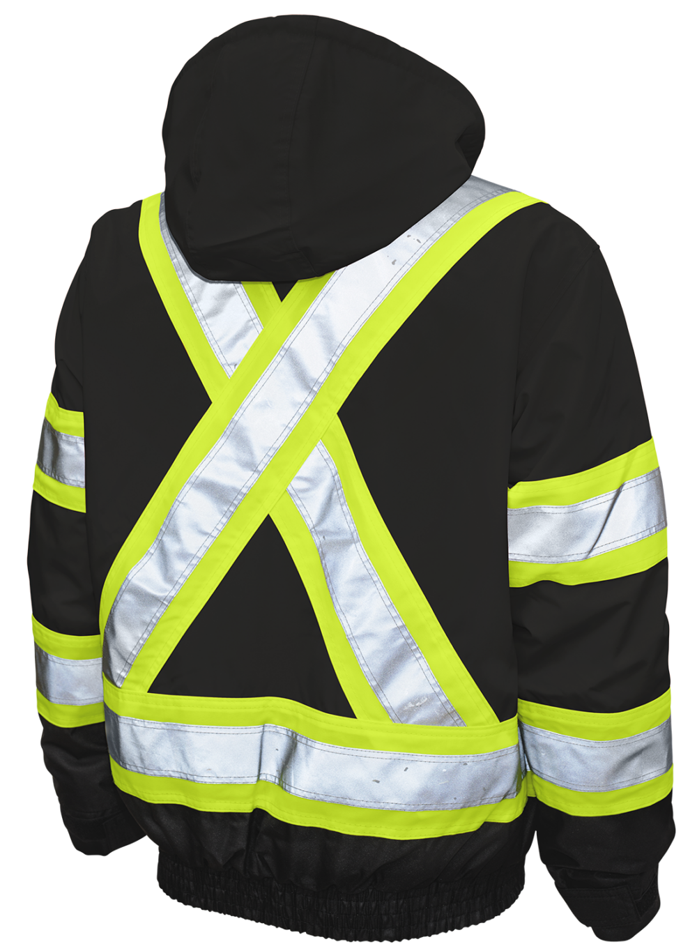 Tough Duck Poly Oxford 3-In-1 Safety Bomber with Fleece Liner - S413