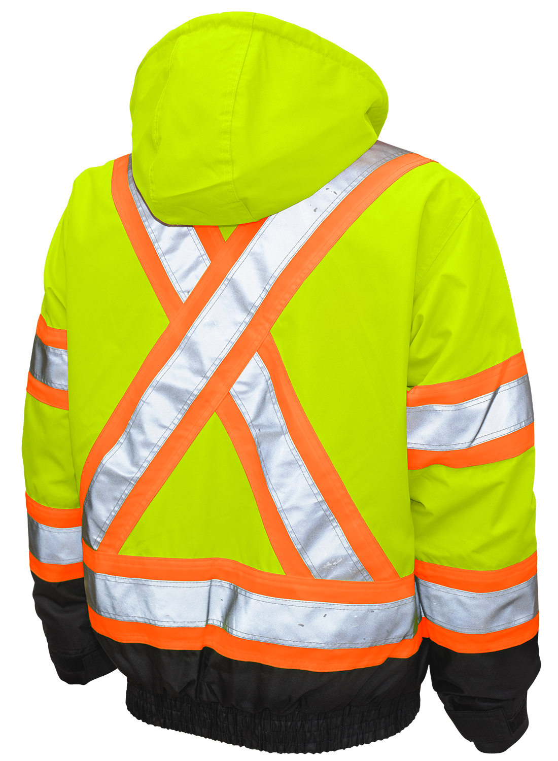 Tough Duck Poly Oxford 3-In-1 Safety Bomber with Fleece Liner - S413