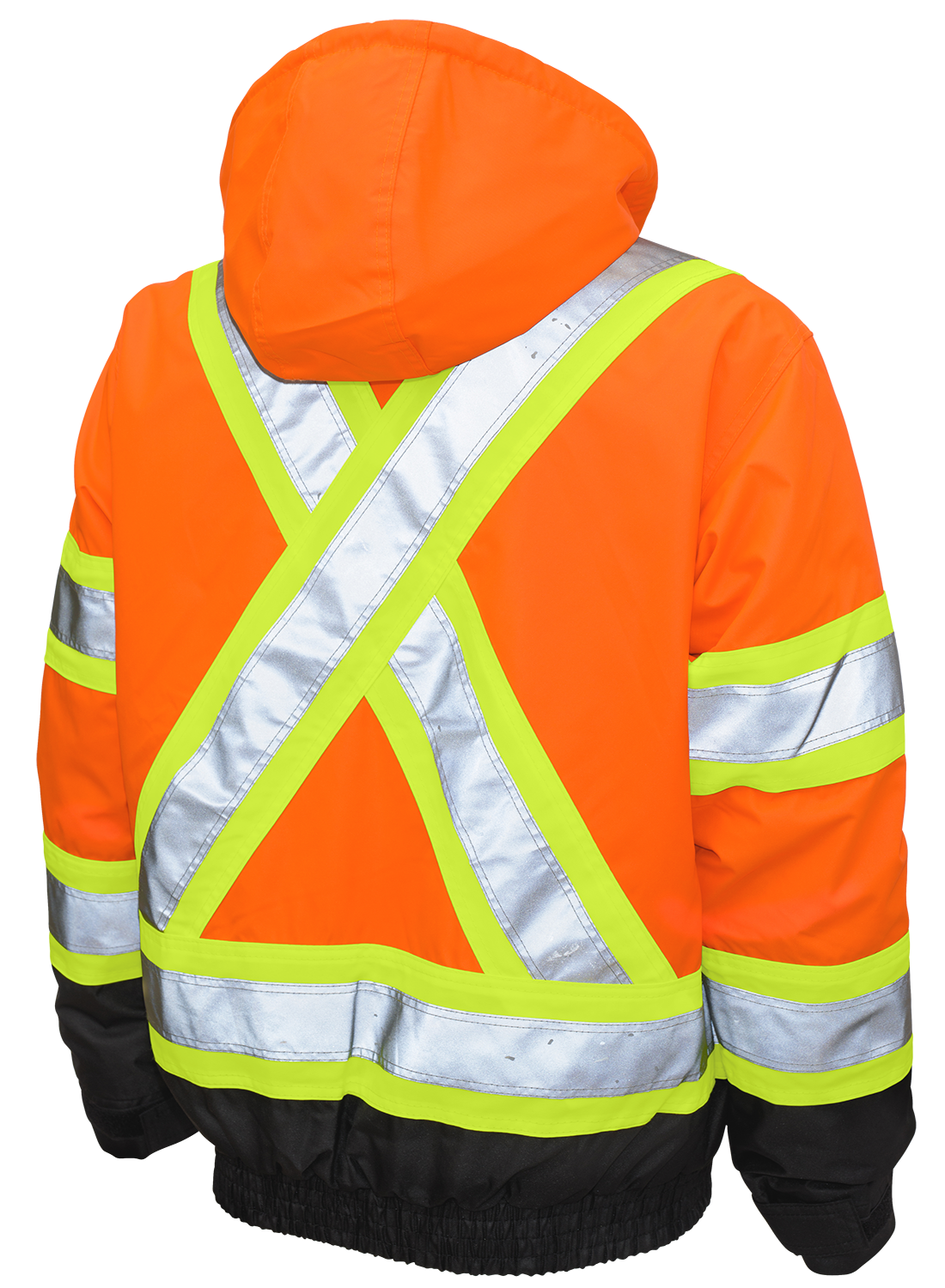 Tough Duck Poly Oxford 3-In-1 Safety Bomber with Fleece Liner - S413