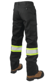 Tough Duck S607 - Relaxed Fit Twill Hi-Vis Cargo Utility Pant