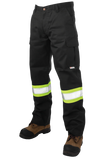 Tough Duck S607 - Relaxed Fit Twill Hi-Vis Cargo Utility Pant