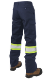 Tough Duck S607 - Relaxed Fit Twill Hi-Vis Cargo Utility Pant