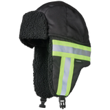 Tough Duck  SA13 - Hi-Vis Aviator Hat with Contrast Tape Backing