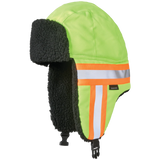 Tough Duck  SA13 - Hi-Vis Aviator Hat with Contrast Tape Backing