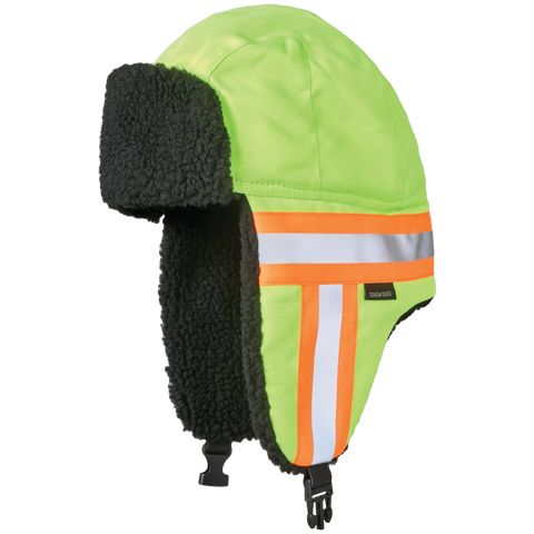 Tough Duck  SA13 - Hi-Vis Aviator Hat with Contrast Tape Backing