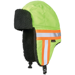 Tough Duck  SA13 - Hi-Vis Aviator Hat with Contrast Tape Backing
