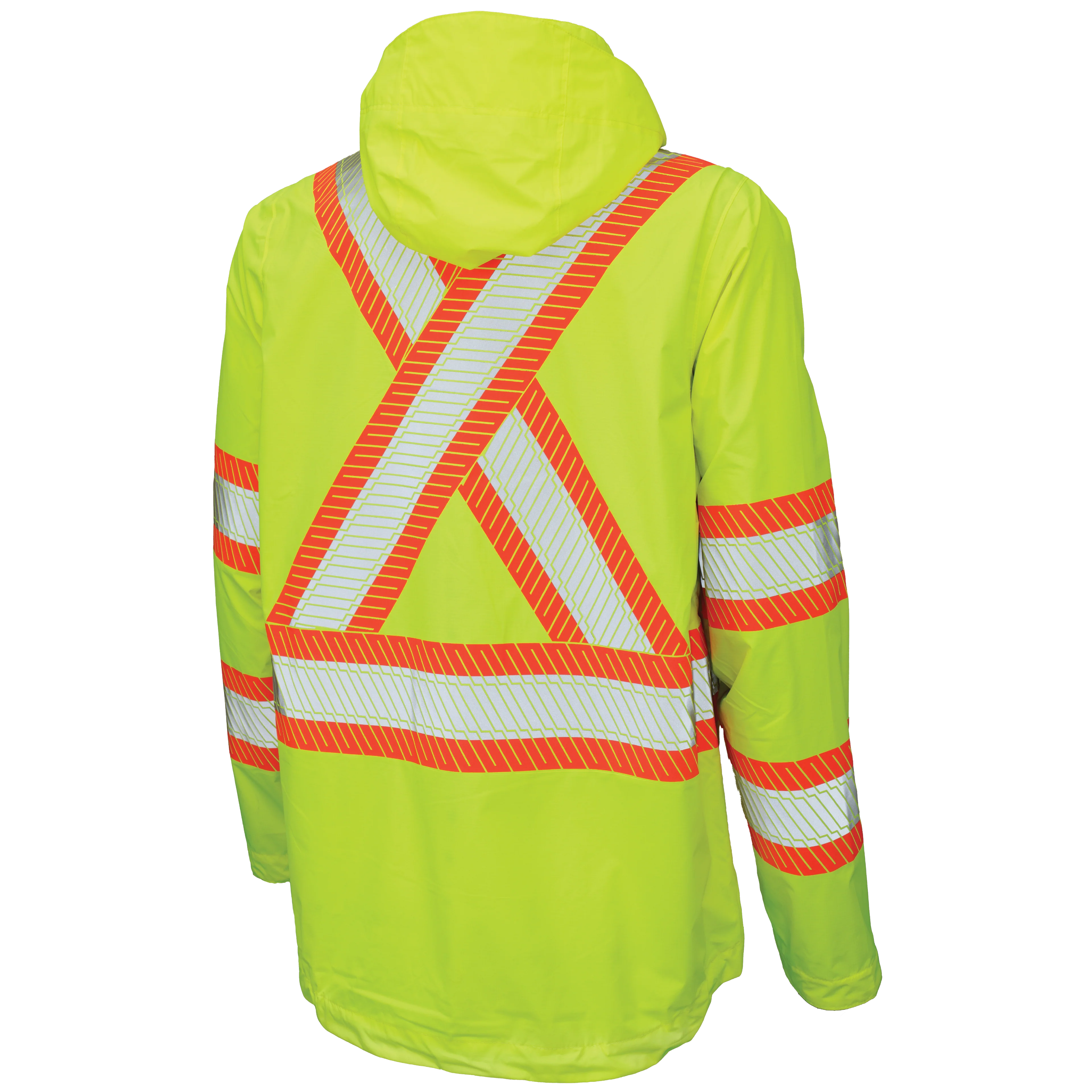 Tough Duck Packable Ripstop Safety Rain Jacket - SJ05