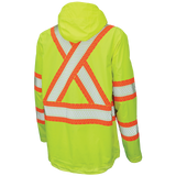 Tough Duck Packable Ripstop Safety Rain Jacket - SJ05