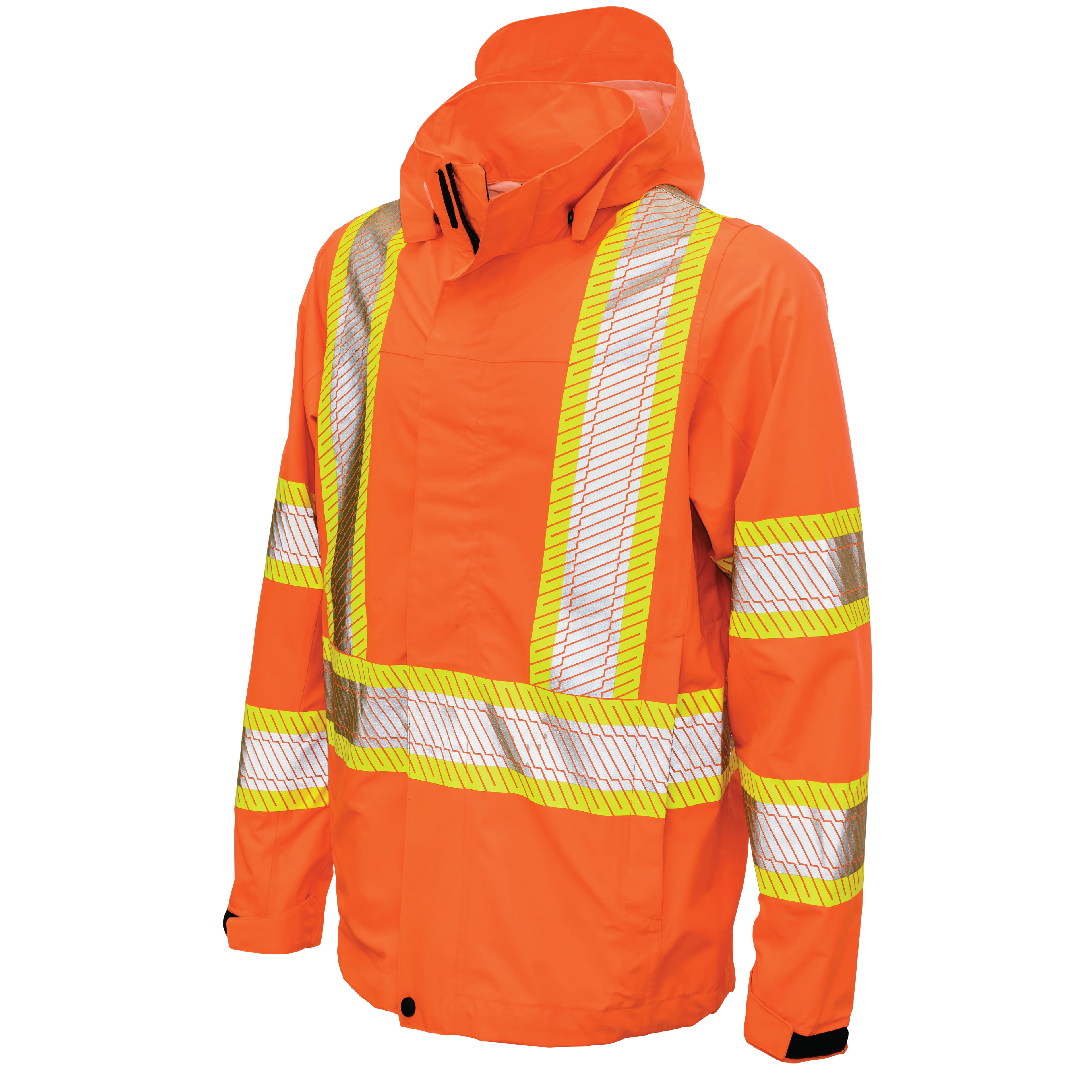 Tough Duck Packable Ripstop Safety Rain Jacket - SJ05
