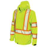Tough Duck Packable Ripstop Safety Rain Jacket - SJ05