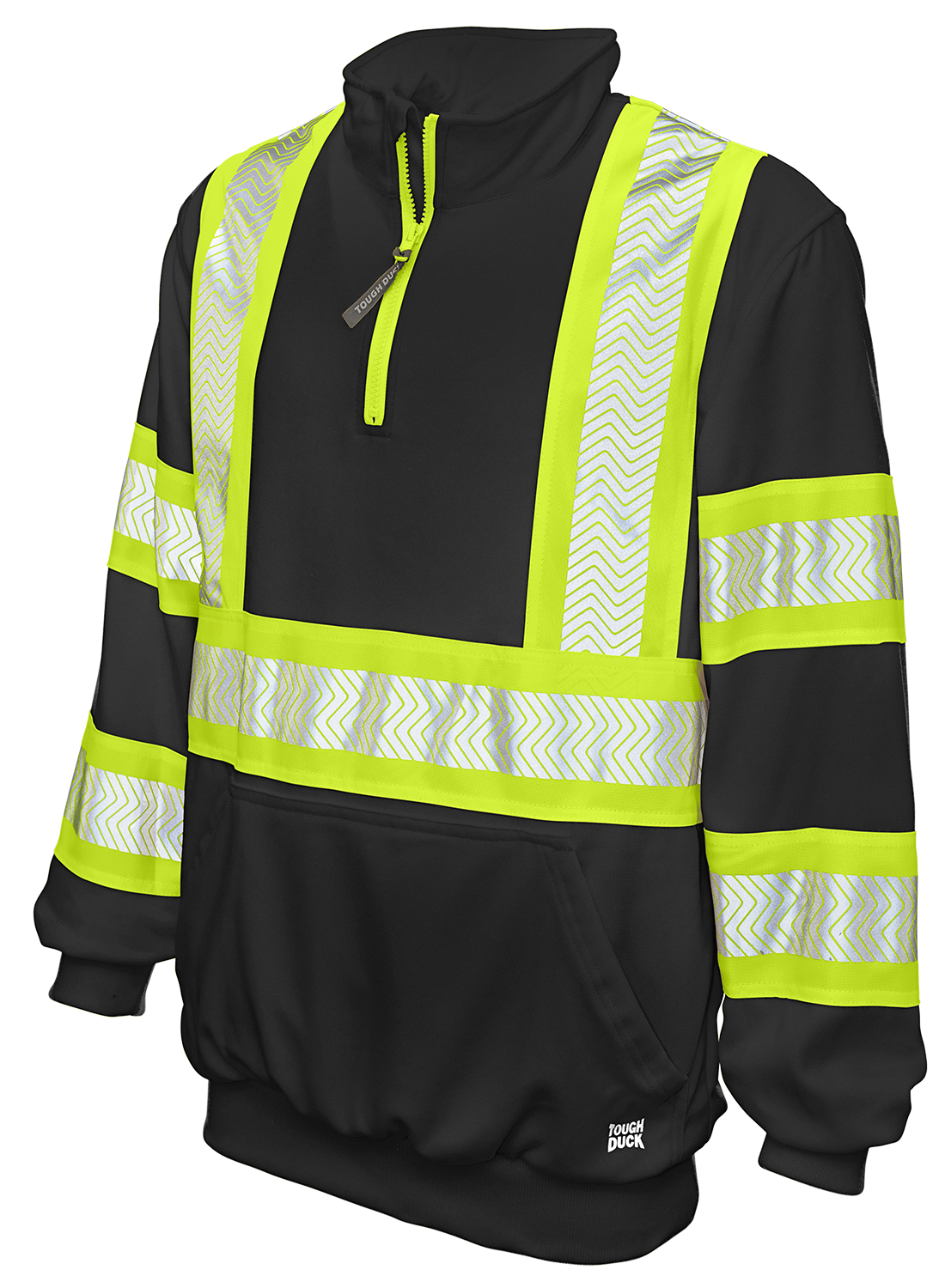Tough Duck Quarter Zip Hi-Vis Pullover SJ19