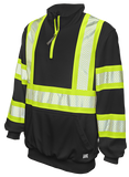 Tough Duck Quater Zip Hi-Vis Pullover SJ19