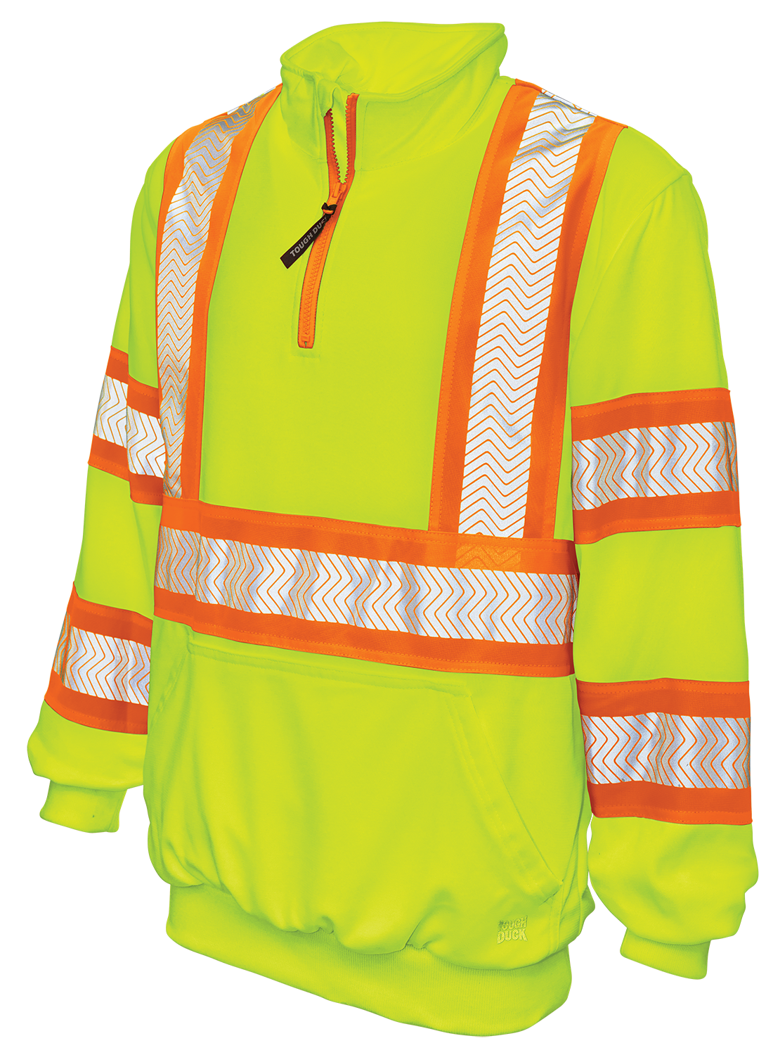 Tough Duck Quarter Zip Hi-Vis Pullover SJ19