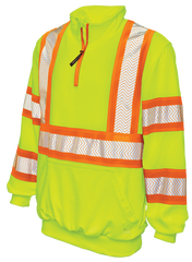 Tough Duck Quarter Zip Hi-Vis Pullover SJ19
