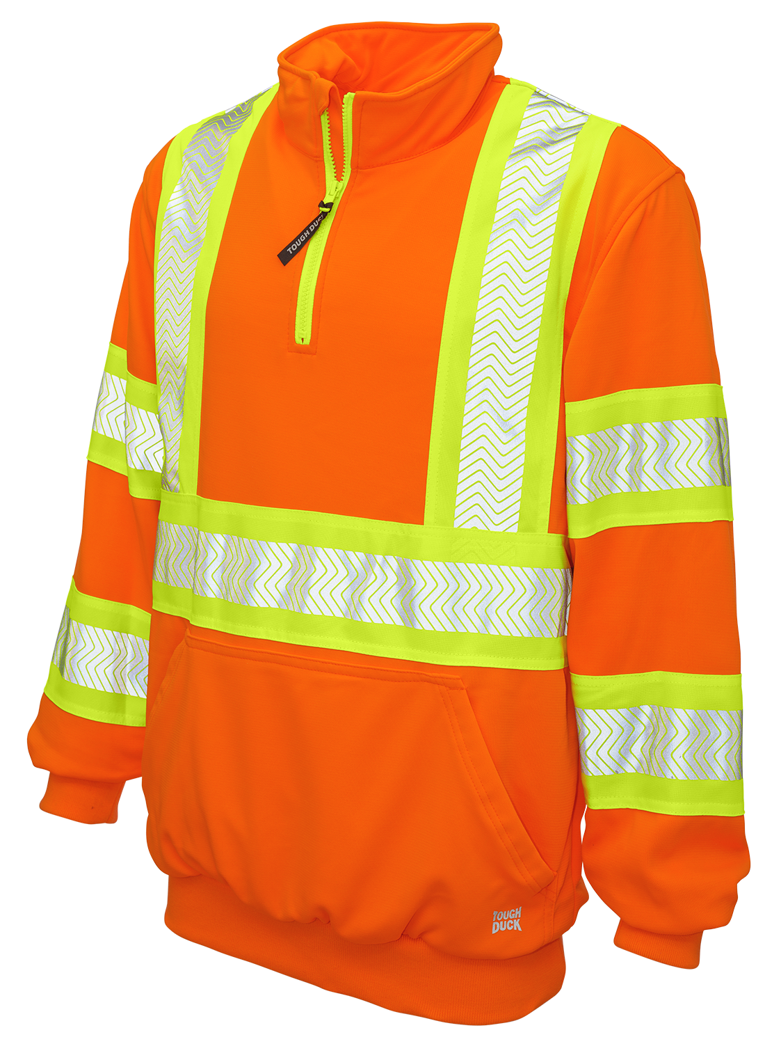 Tough Duck Quarter Zip Hi-Vis Pullover SJ19