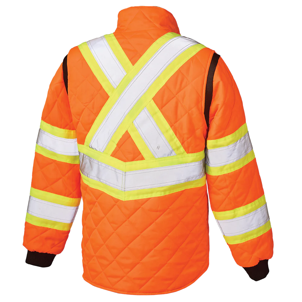 Tough Duck Women's Quilted Hi-Vis Freezer Jacket - SJ47