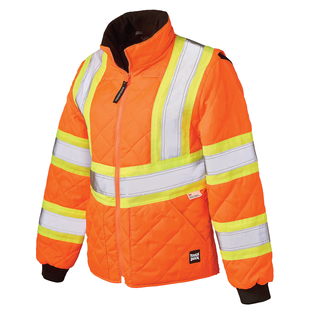 Tough Duck Women's Quilted Hi-Vis Freezer Jacket - SJ47