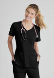 Skechers™ Breeze 3-Pocket Curved V-Neck Scrub Top SK101