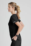 Skechers™ Breeze 3-Pocket Curved V-Neck Scrub Top SK101