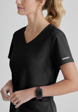 Skechers™ Breeze 3-Pocket Curved V-Neck Scrub Top SK101