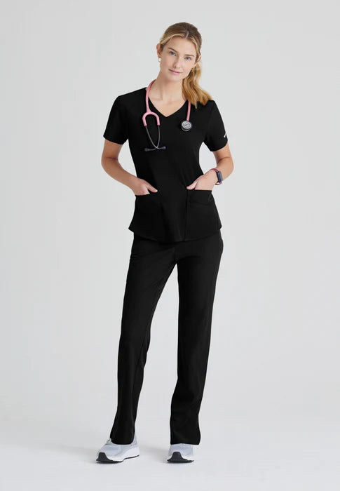 Skechers™ Breeze 3-Pocket Curved V-Neck Scrub Top SK101