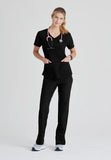 Skechers™ Breeze 3-Pocket Curved V-Neck Scrub Top SK101
