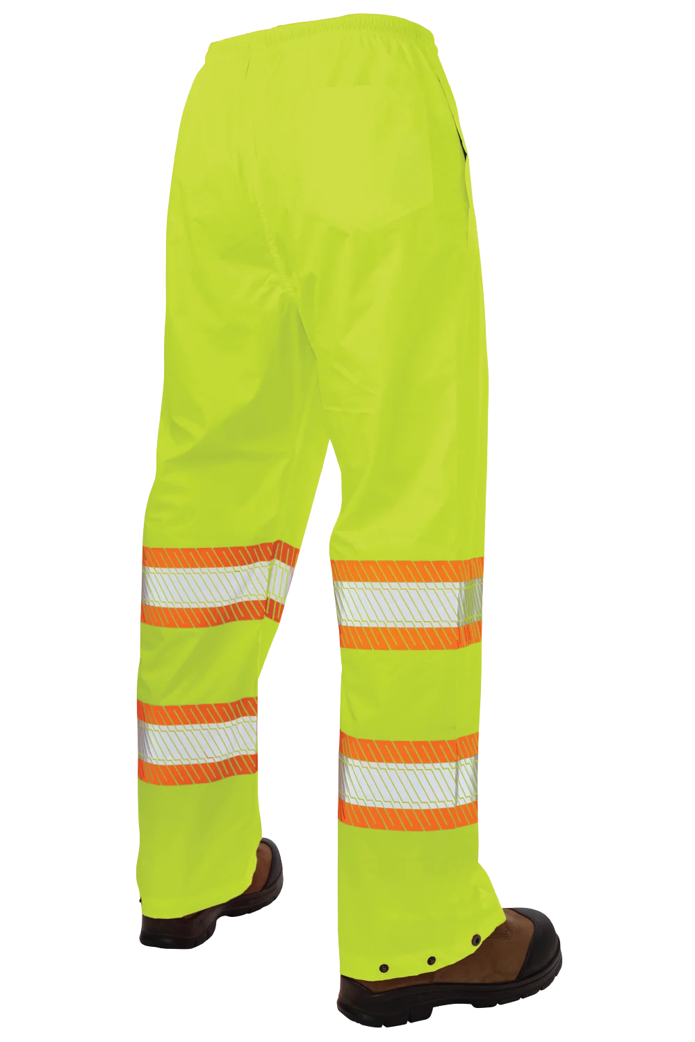 Tough Duck SP02 - Pull-On Ripstop Packable Safety Rain Pant