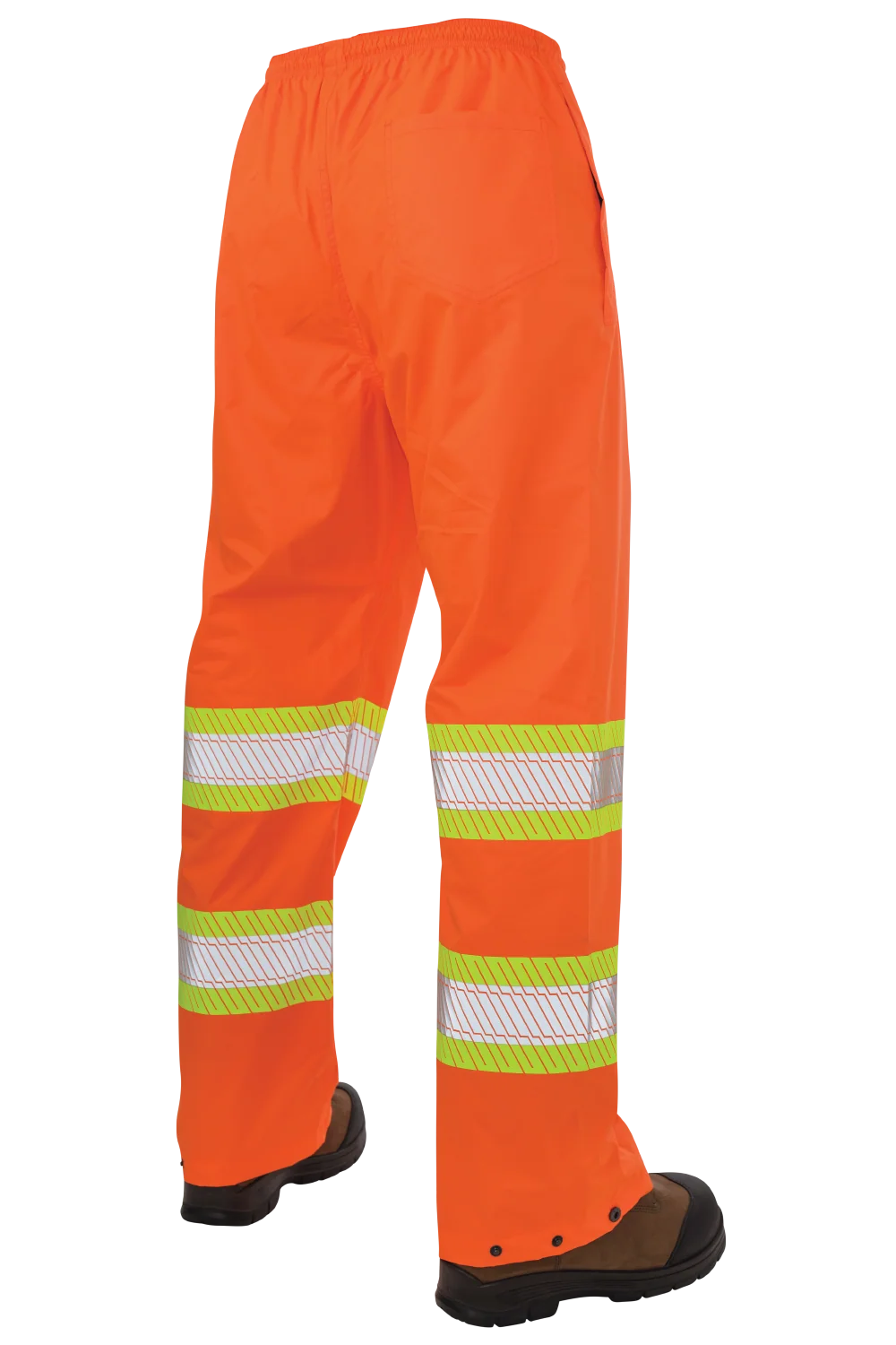 Tough Duck SP02 - Pull-On Ripstop Packable Safety Rain Pant