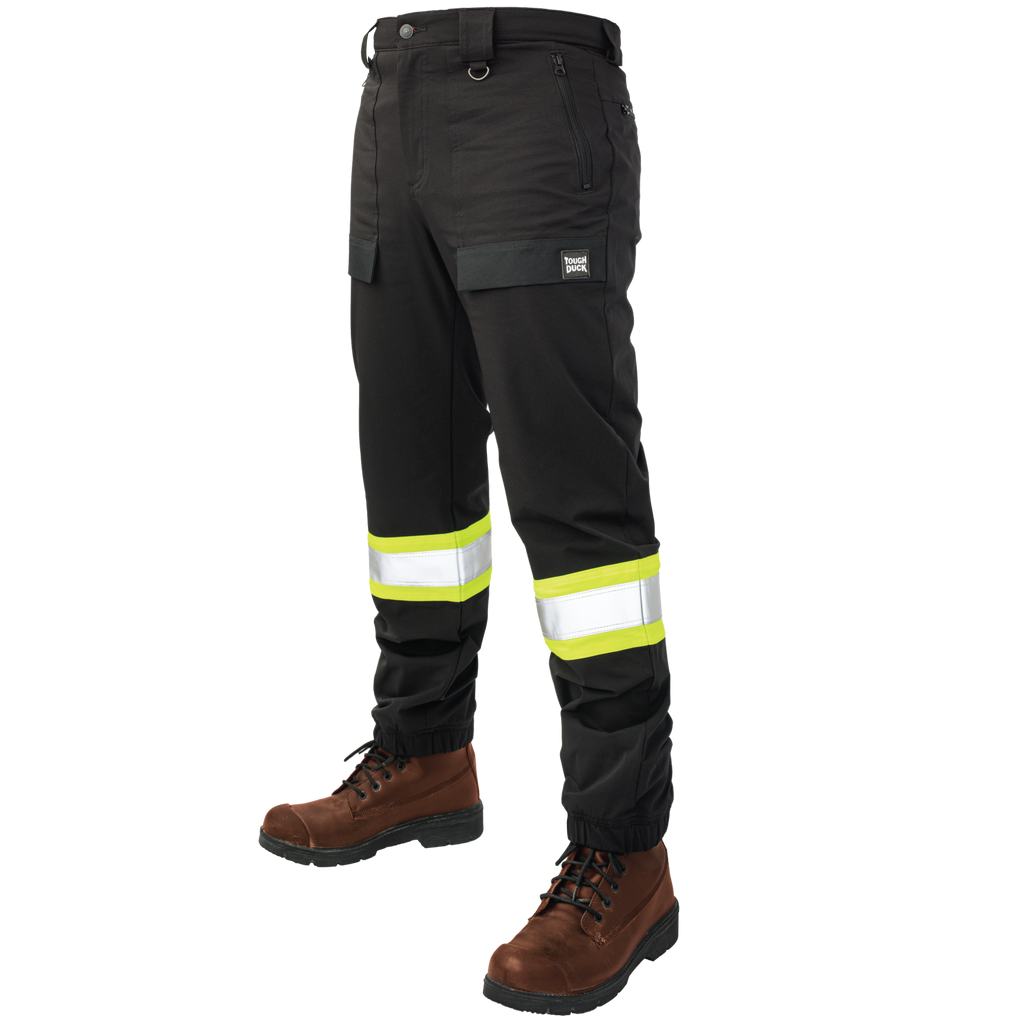 Tough Duck Comfort Fit, Stretch Hi-Vis Jogger Pants SP10