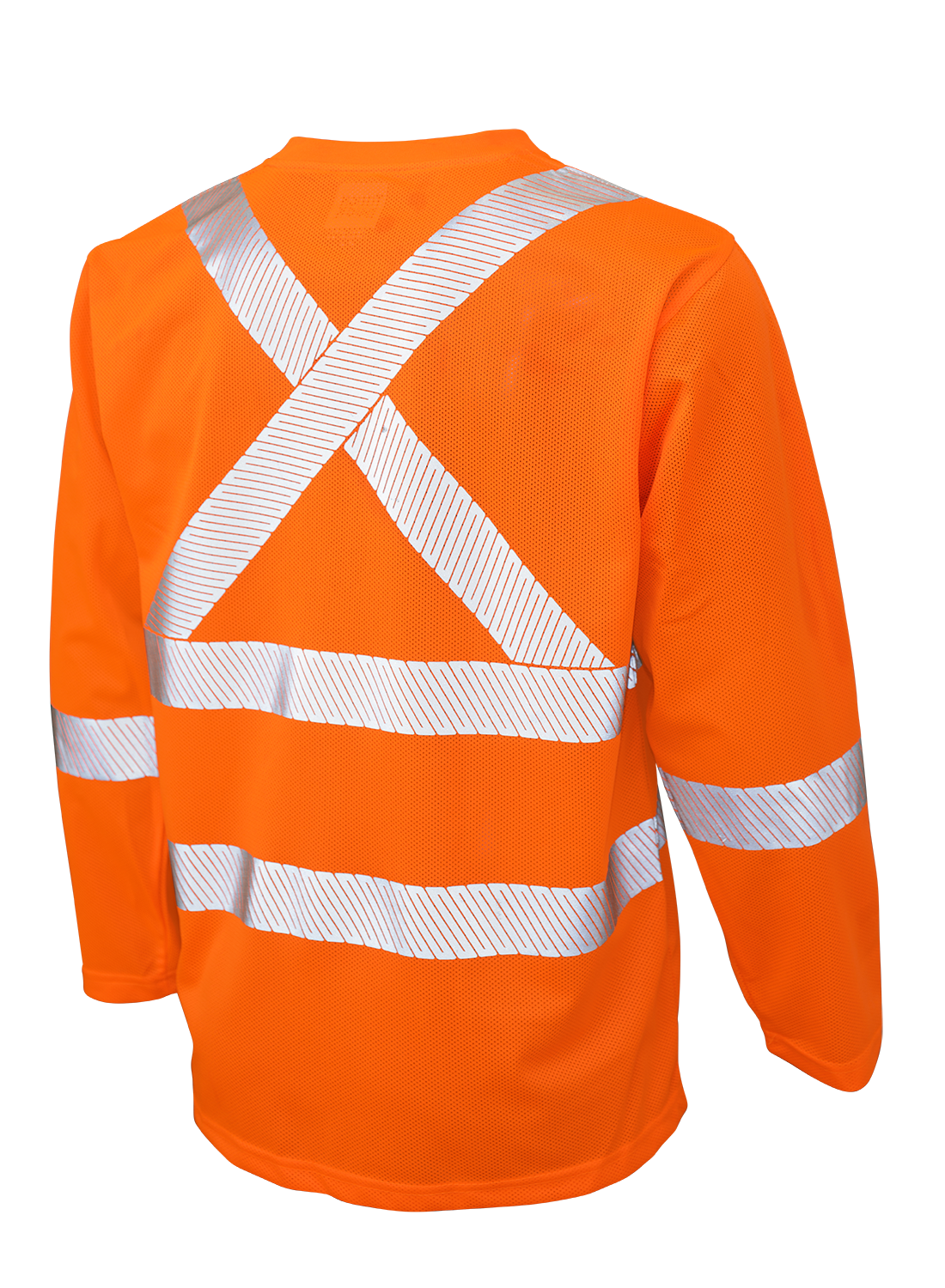 Tough Duck ST08 - Hi-Vis MicroMesh Long Sleeve T-Shirt with Pocket