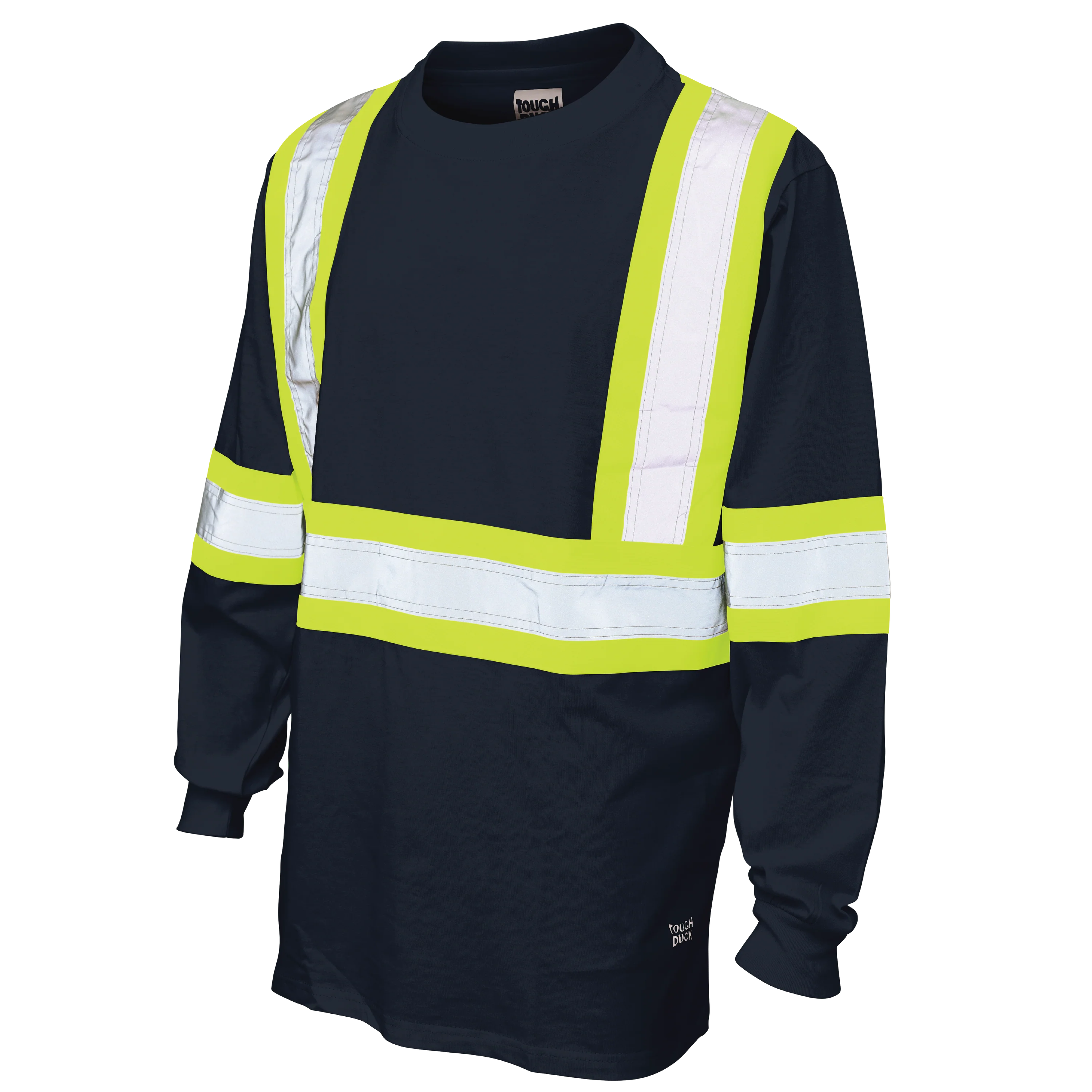 T-shirt à manches longues haute visibilité en jersey de coton Tough Duck - ST21