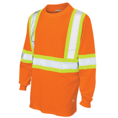 Tough Duck Cotton Jersey Long Sleeve Hi-Vis T-Shirt - ST21