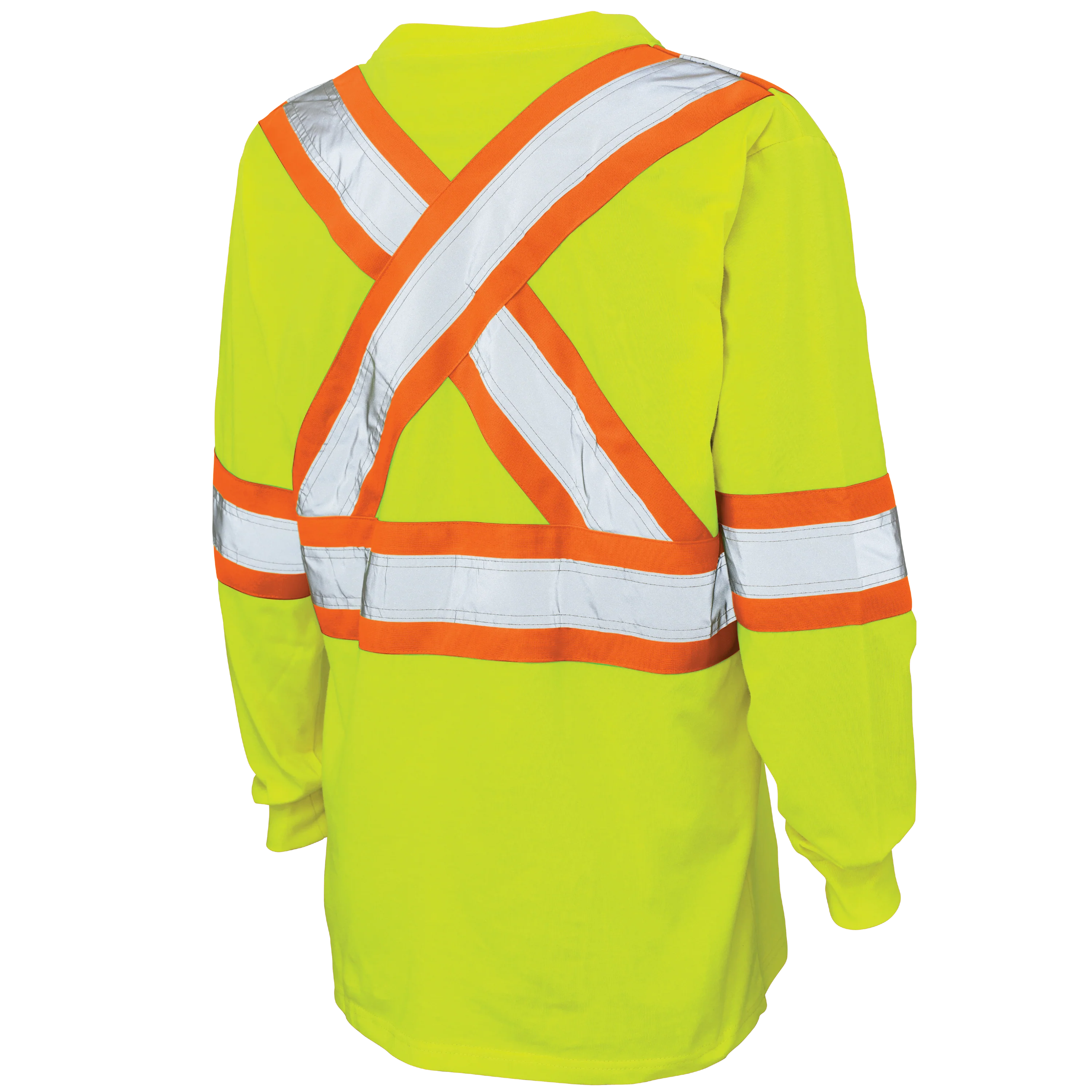 T-shirt à manches longues haute visibilité en jersey de coton Tough Duck - ST21