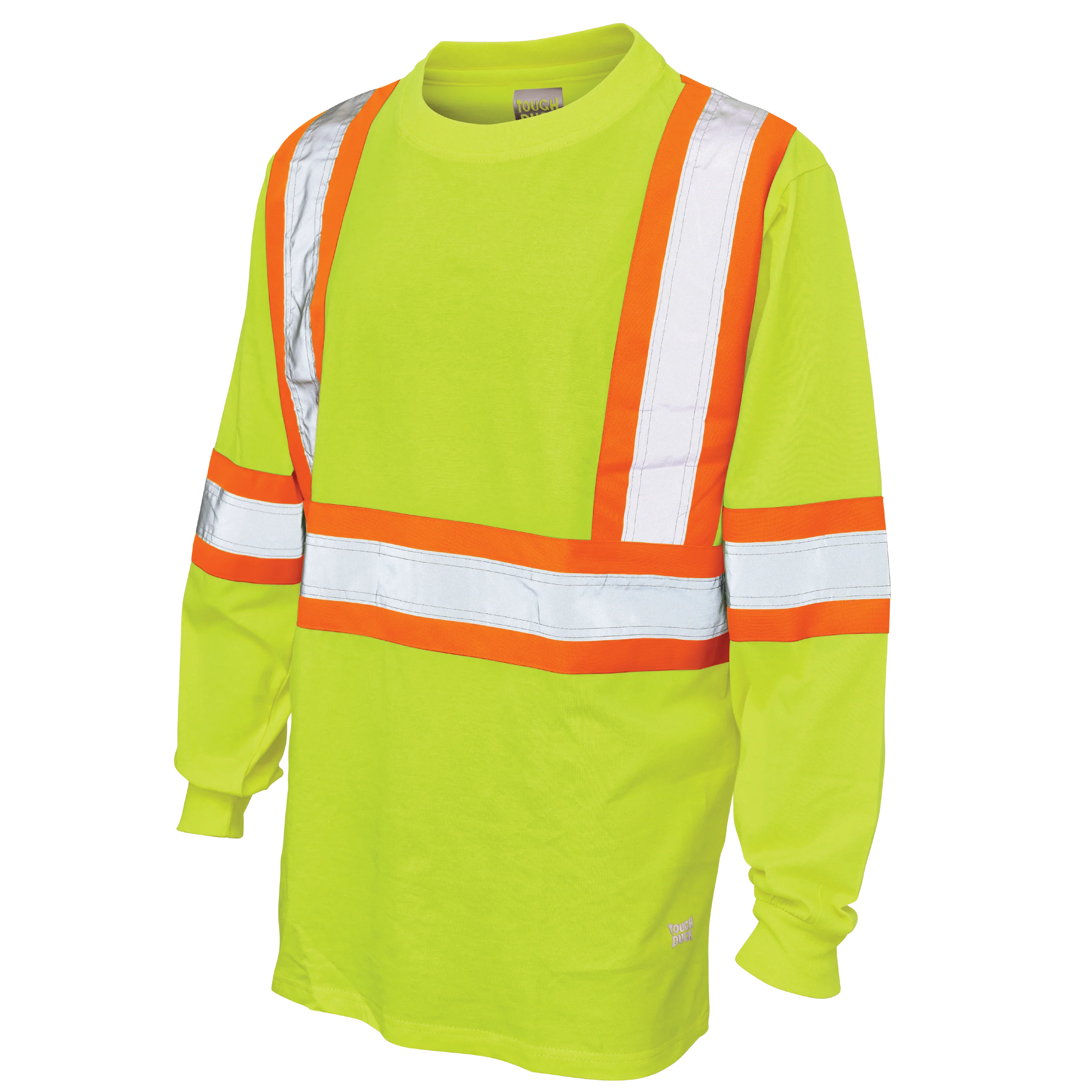 T-shirt à manches longues haute visibilité en jersey de coton Tough Duck - ST21