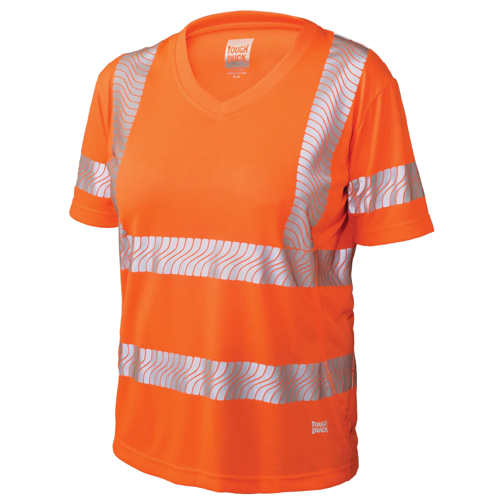 Tough Duck ST23 - Women's Polyester Jersey Short Sleeve Hi-Vis T-Shirt