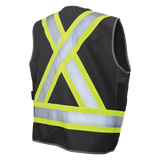 Tough Duck Poly Twill Deluxe Safety Vest SV12