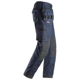 Snickers 6241 AllroundWork, Pantalon Stretch + Poches Holster Bleu Marine