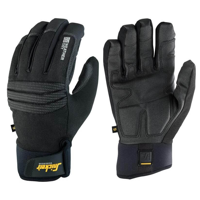 Gants secs imperméables doublés Snickers 9579 Mauvais Temps