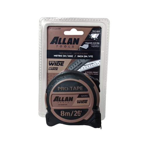 Allan Tools Double-sided Wide Tape Measure GW-8A60Y.MP