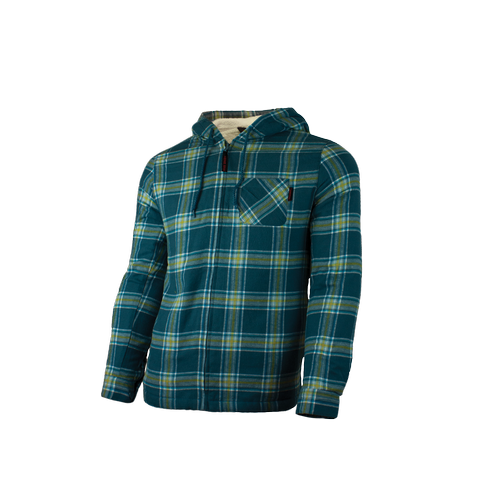 Tough Duck WS12 - Chemise à capuchon en flanelle doublée de peluche pour femme