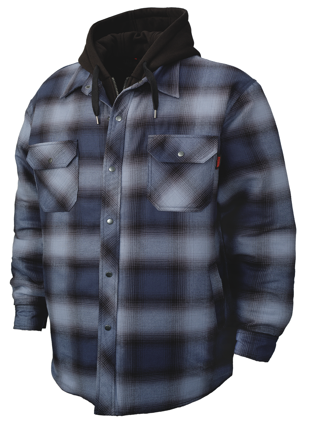 Chemise-veste en flanelle Tough Duck à capuche doublée matelassée WS06