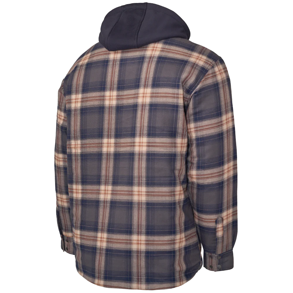 Chemise-veste en flanelle Tough Duck à capuche doublée matelassée WS06