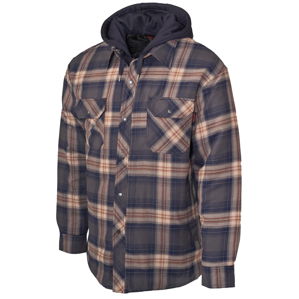 Chemise-veste en flanelle Tough Duck à capuche doublée matelassée WS06
