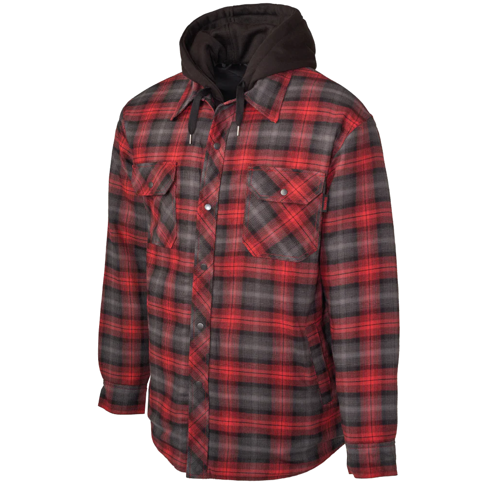 Tough Duck Quilt Lined Hooded Flannel Jac-shirt WS06