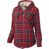 Tough Duck Women’s Plush Pile-Lined Hooded Flannel WS121