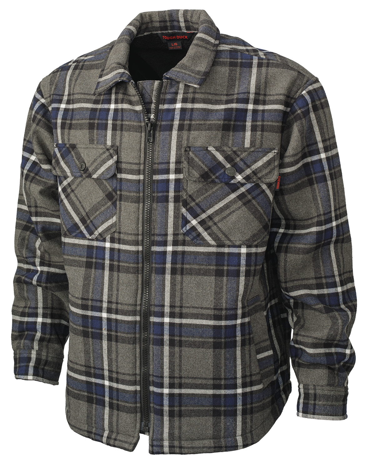 Tough Duck Sherpa Bonded Flannel Jac-Shirt WS15