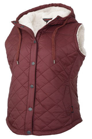 Tough Duck Women’s Quilted Sherpa Lined Vest WV10